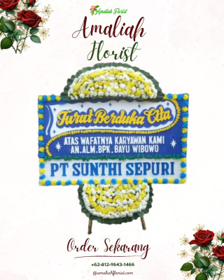 Papan Bunga Duka di Kedamean